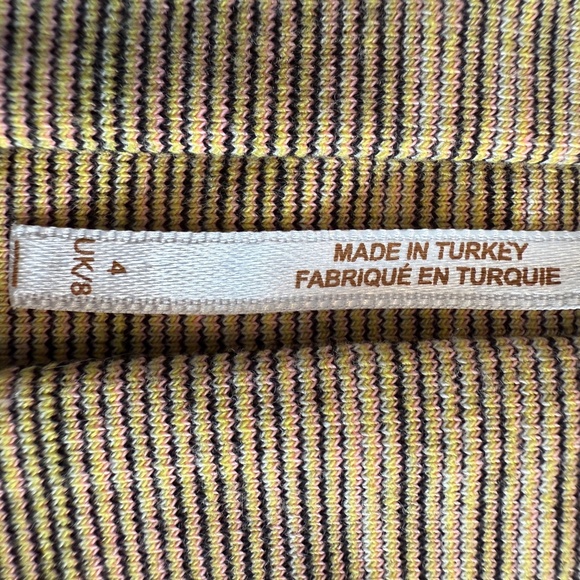 Free People Y2K Pleated Mini Skirt Retro Coquette Plaid Micro Preppy Sz 4 - Picture 12 of 15